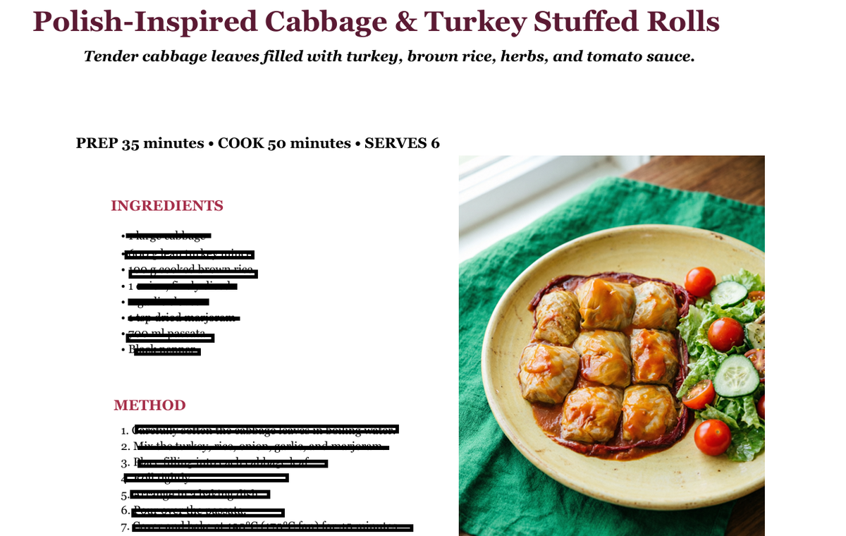 Manage The Weight Without the Hunger Cook Book